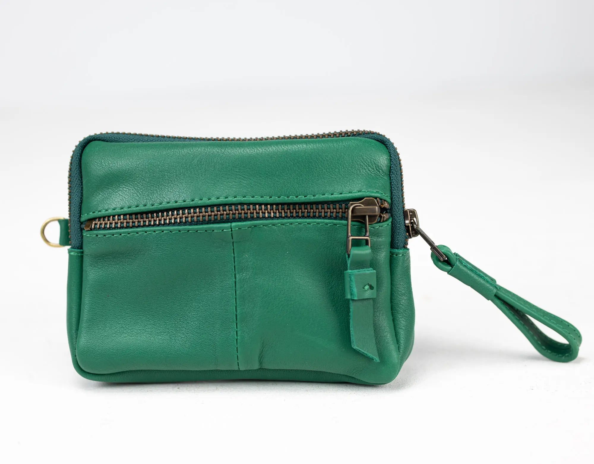 Antheia Mini wallet - Grass Green Leather