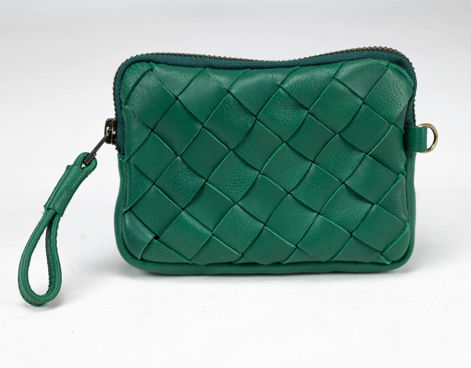 Antheia Mini wallet - Grass Green Leather