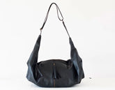 Kallia crossbody bag - Black leather - milloobags