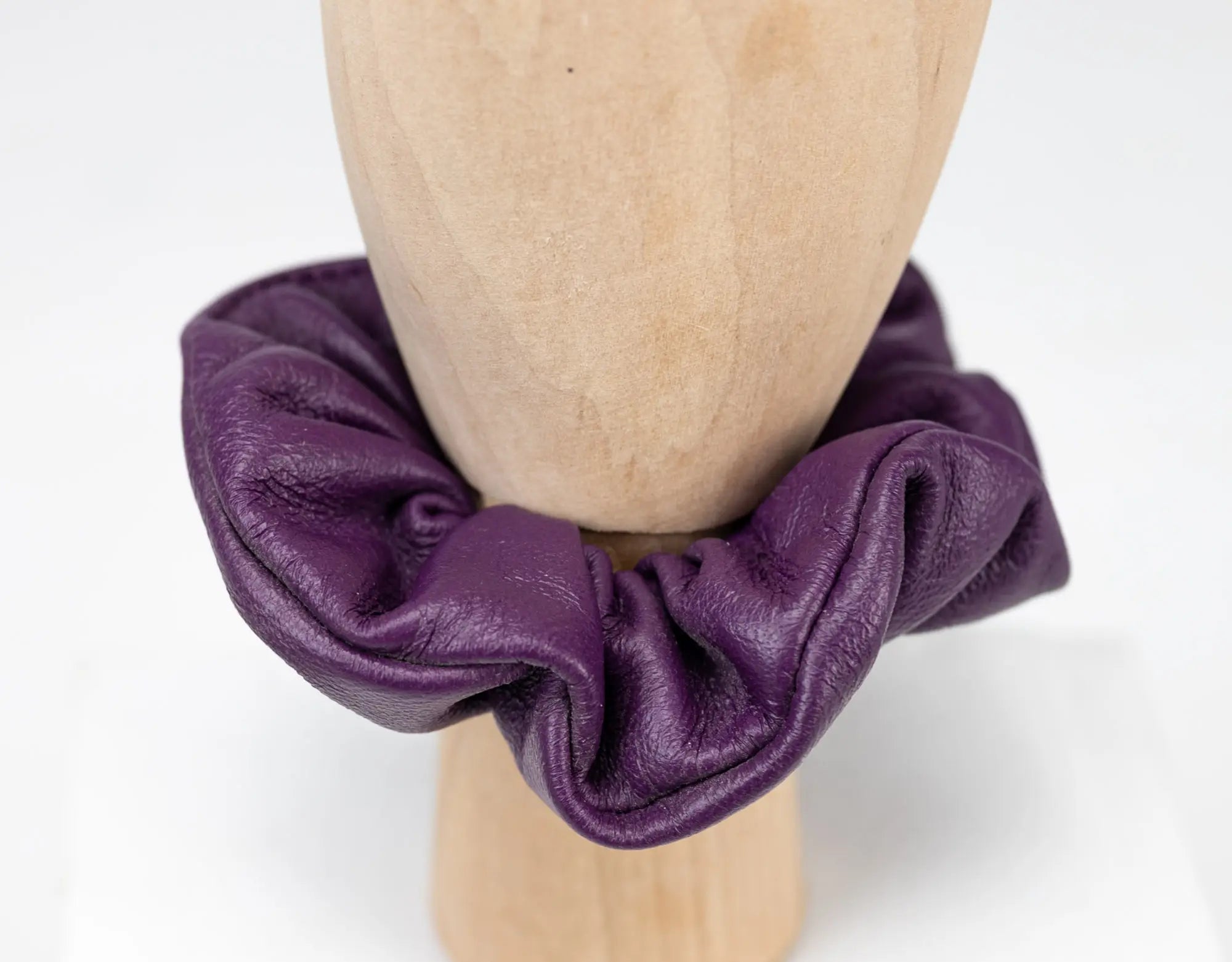Leather Scrunchies