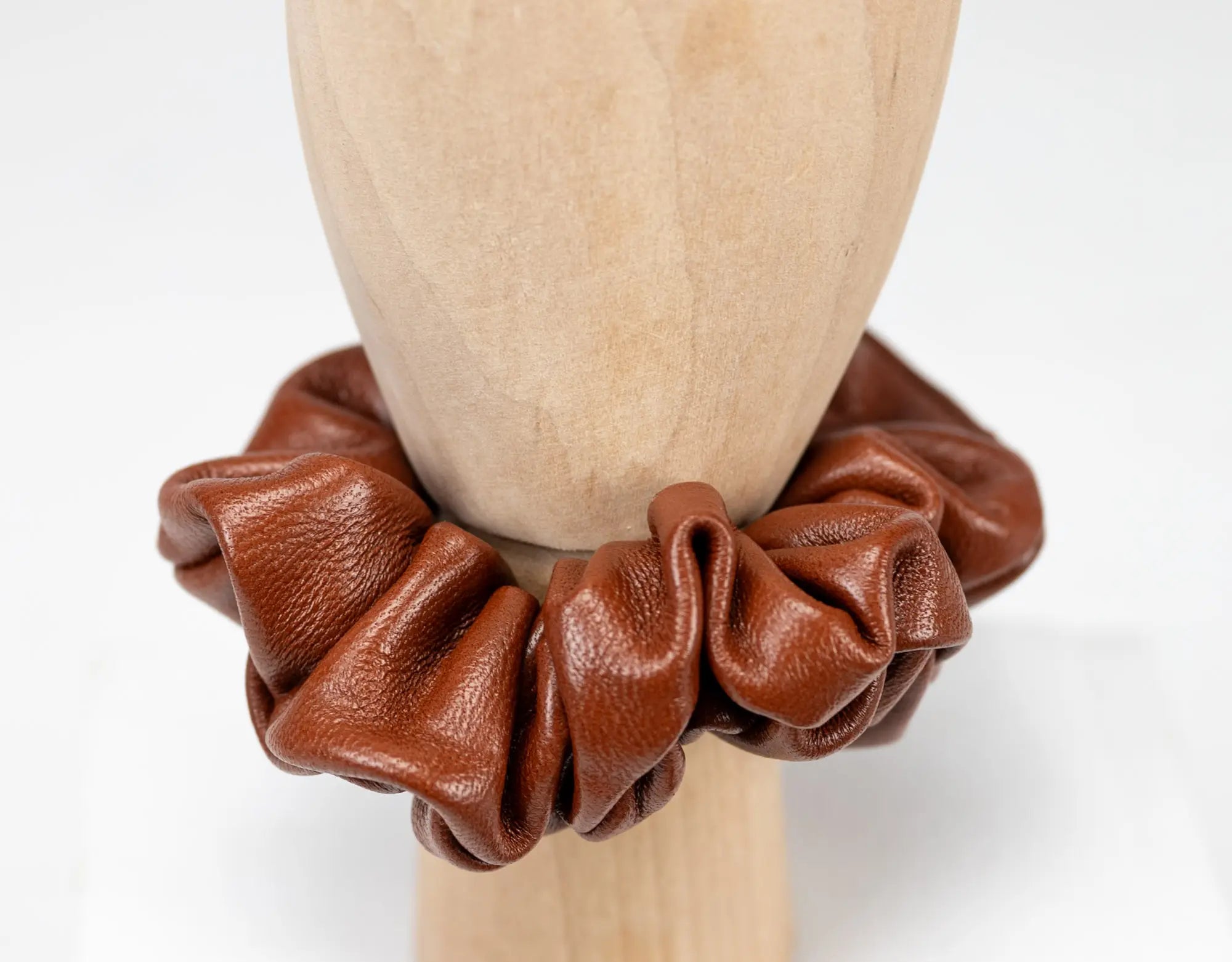Leather Scrunchies