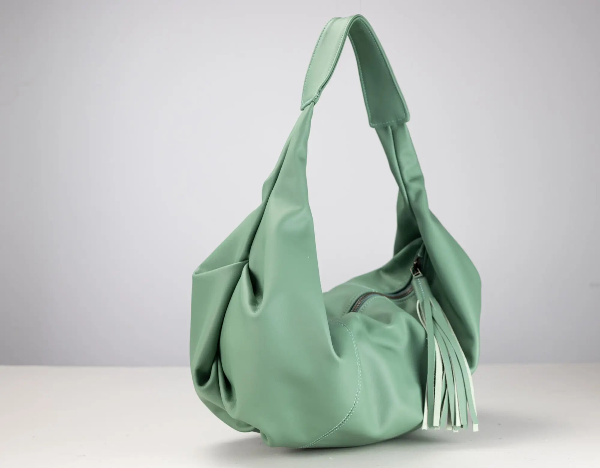Kallia Mini τσάντα - Mint Green Δέρμα