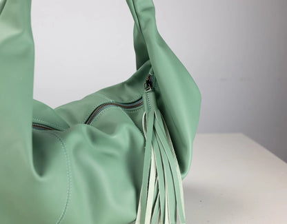 Kallia Mini τσάντα - Mint Green Δέρμα