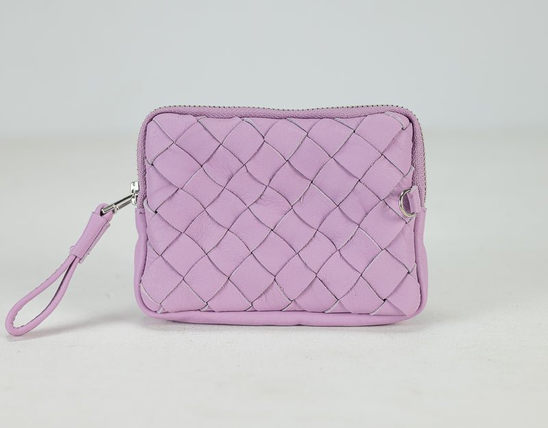 Antheia mini wallet - Lilac leather - milloobags