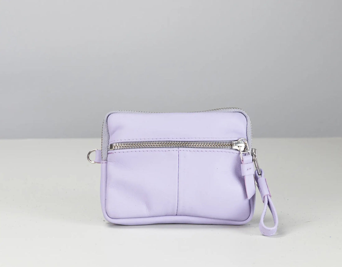 Antheia Mini wallet - Λιλά Δέρμα