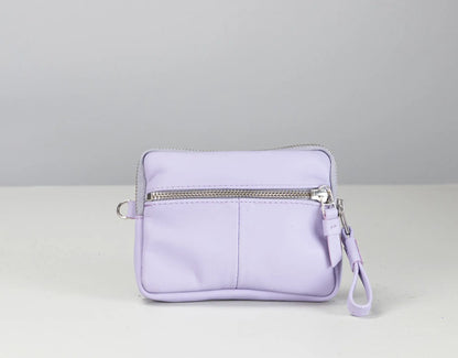Antheia Mini wallet - Λιλά Δέρμα
