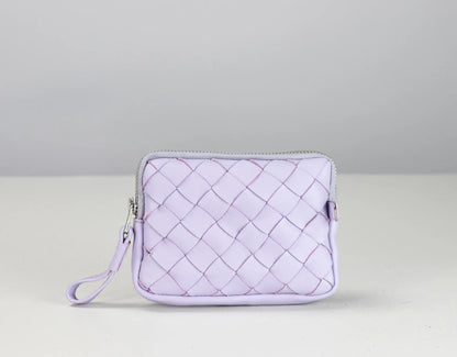 Antheia Mini wallet - Λιλά Δέρμα