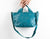 Helon purse - Handwoven petrol blue leather - milloobags