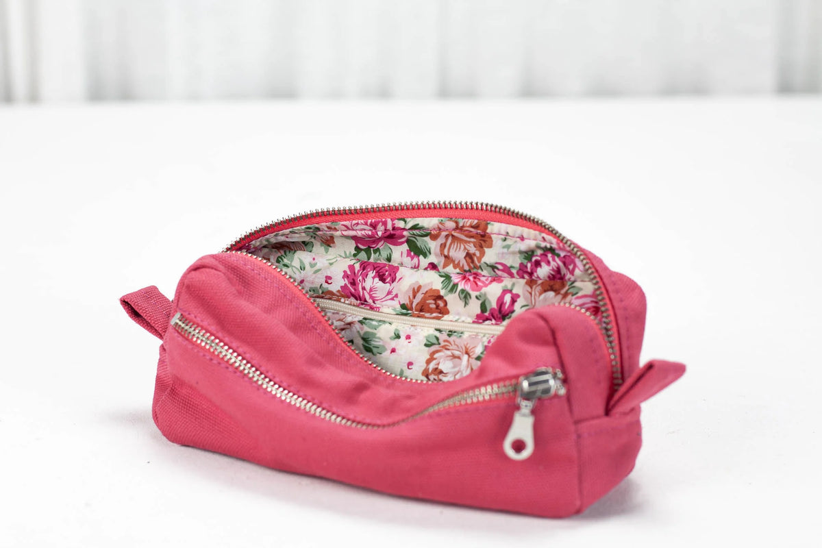Brick case - Pink cotton canvas