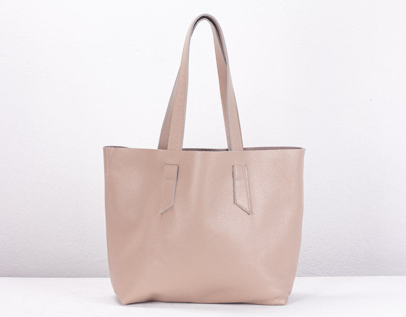 Calisto tote bag - Powder Pink leather - milloobags