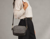 brown wool and leather bag by milloobags
