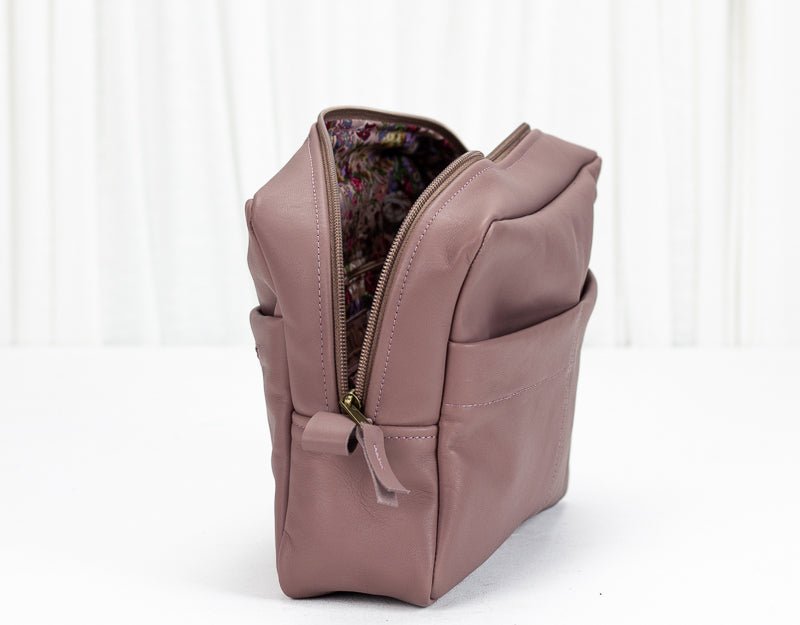 Ydra organizer - Rosy brown leather - milloobags