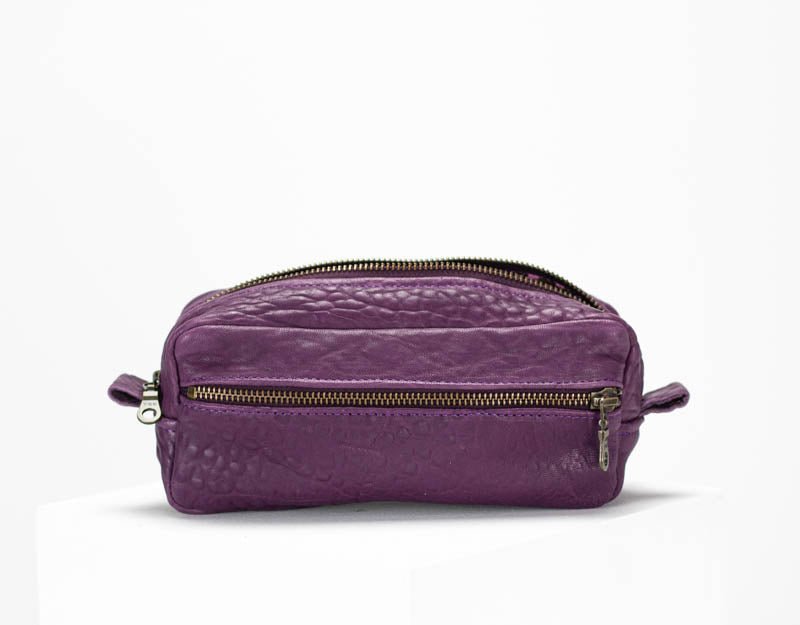 Brick case - Imperial purple leather - milloobags