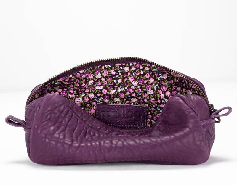Brick case - Imperial purple leather - milloobags