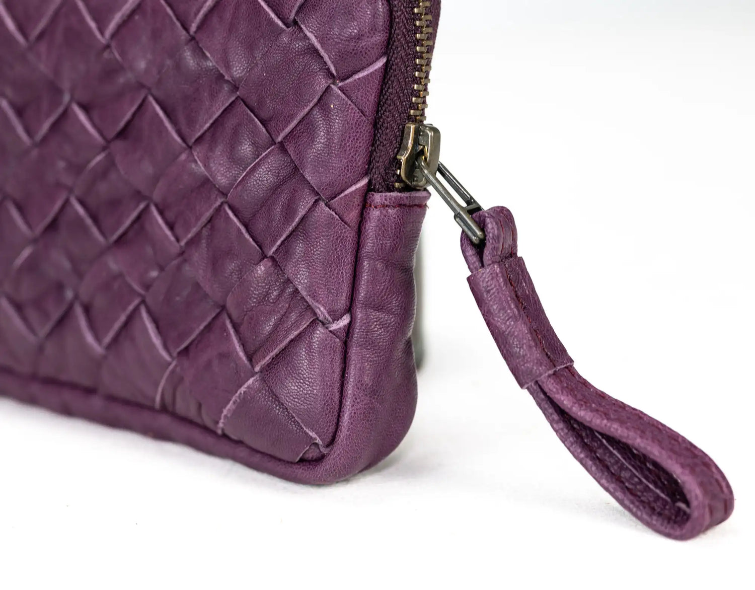 Antheia Mini wallet - Raspberry Leather