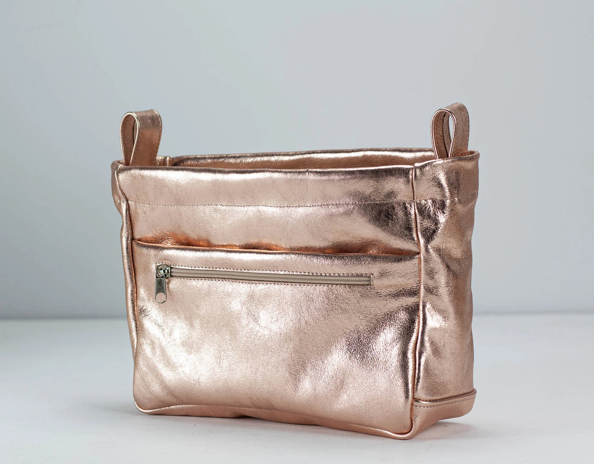 Purse Insert - Bronze, Gold or Silver leather