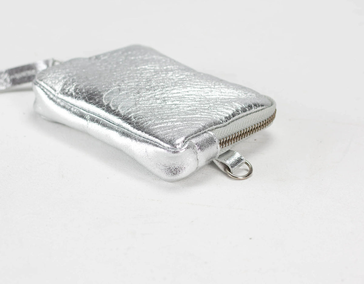 Myrto wallet - Bronze, Silver or Gold coated leather
