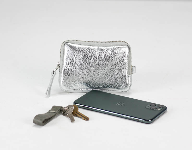 Myrto wallet - Silver or Gold coated leather - milloobags