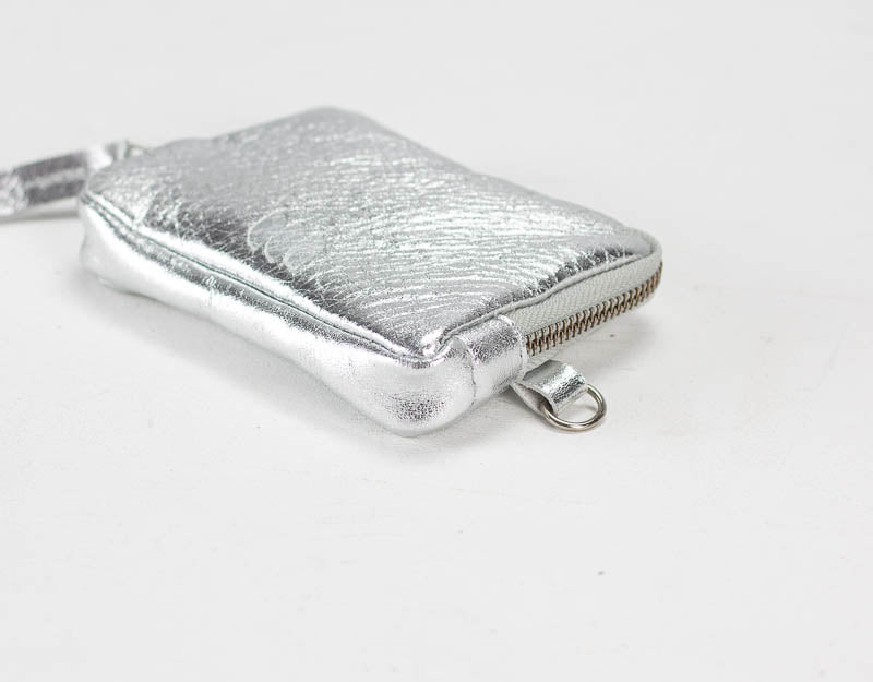 Myrto wallet - Silver or Gold coated leather - milloobags