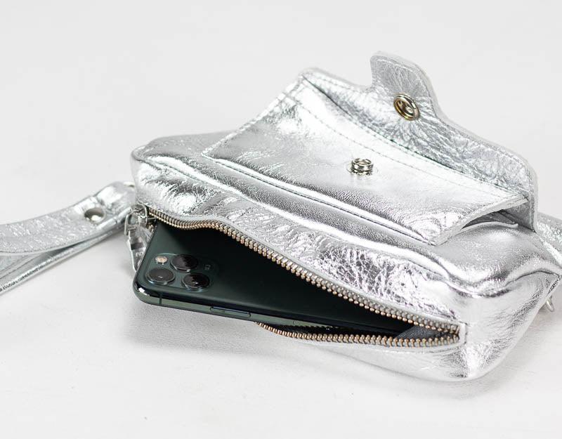 Thalia wallet - Silver or Rose gold leather - milloobags