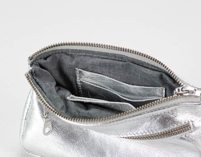 Thalia wallet - Silver or Rose gold leather - milloobags