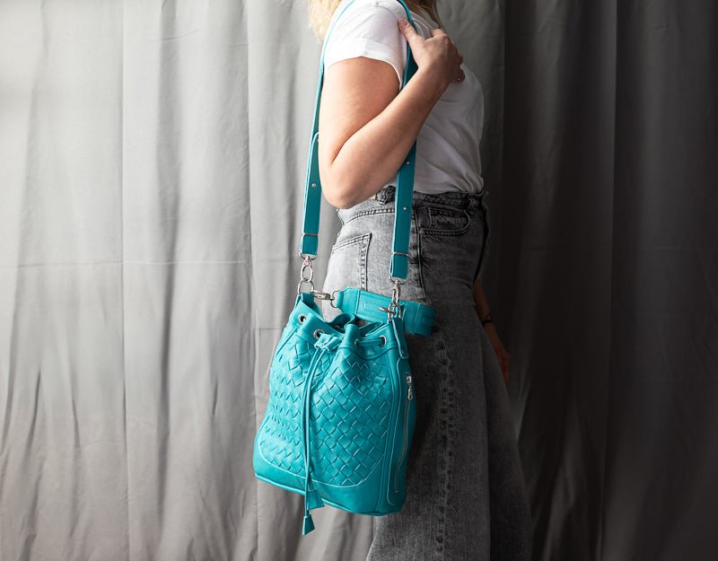 Danae bag - Turquoise leather - milloobags