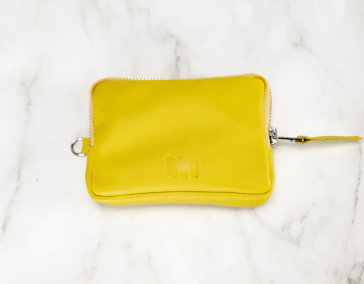 Myrto wallet - Yellow leather