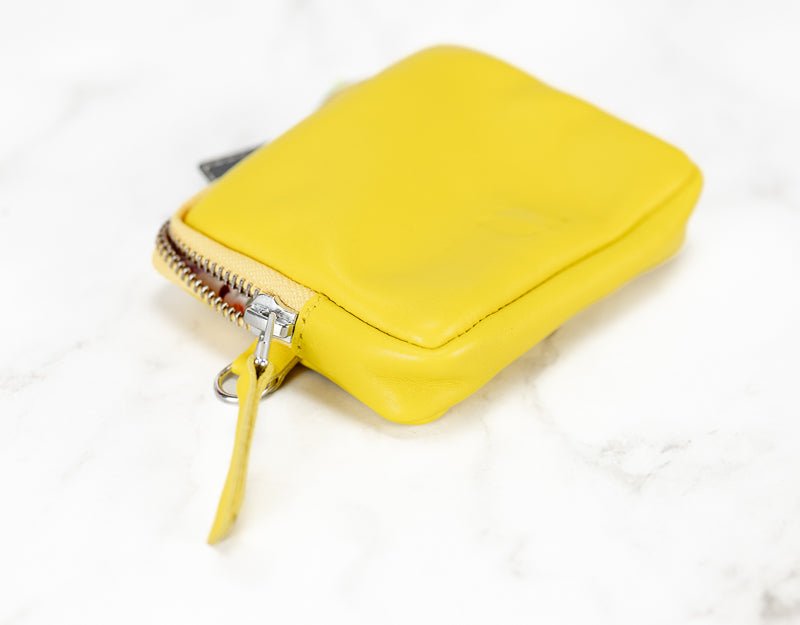 Myrto wallet - Yellow leather - milloobags