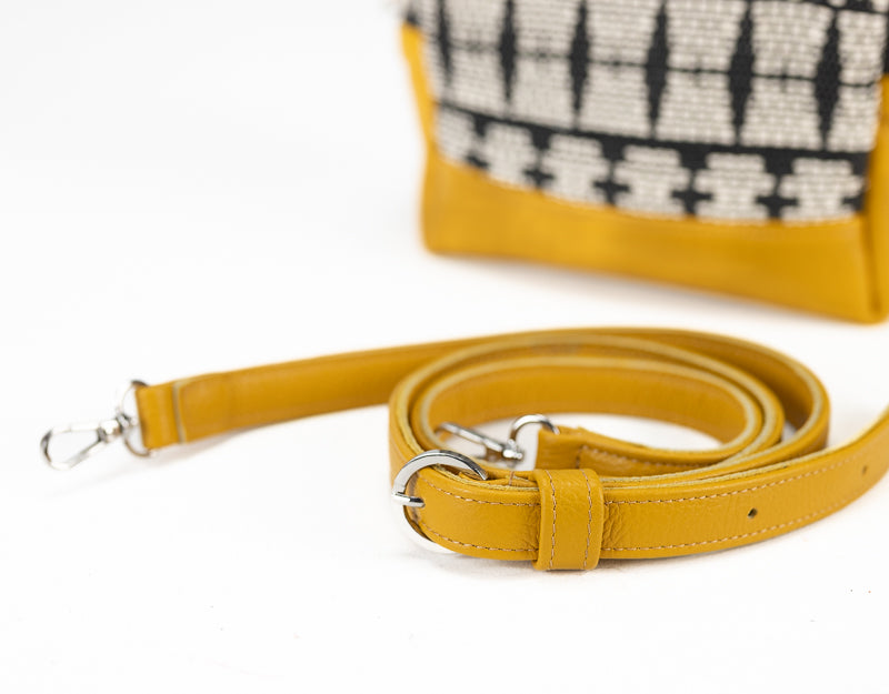 Calliope bag - Leather and Cotton