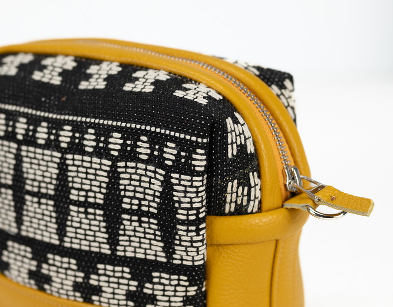 Calliope bag - Leather and Cotton