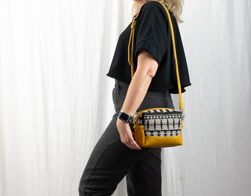 Calliope bag - Leather and Cotton