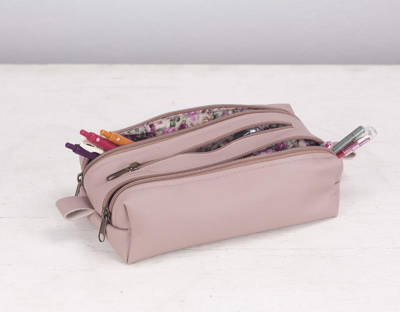 2Rec case - Pink beige leather - milloobags
