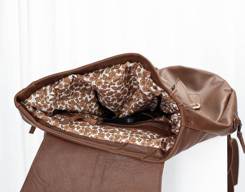 Artemis backpack - Spicy brown leather - milloobags