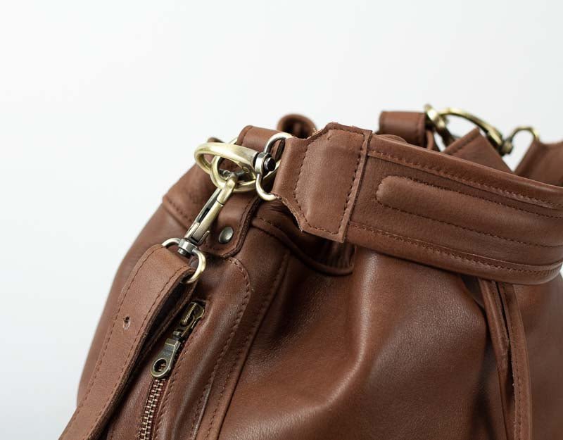 Danae bag - Chocolate brown leather - milloobags