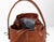 Helon mini bucket bag - Handwoven brown leather - milloobags