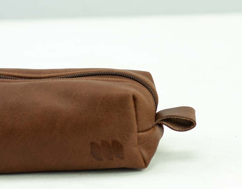 REC case - Chocolate brown leather - milloobags