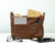 Purse Insert - Chocolate Brown leather - milloobags