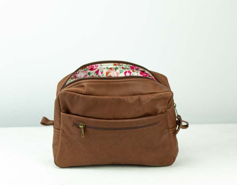 Ydra organizer - Chocolate brown leather - milloobags