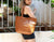 Calisto tote bag - Brown pebbled leather - milloobags