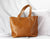 Calisto tote bag - Brown pebbled leather - milloobags