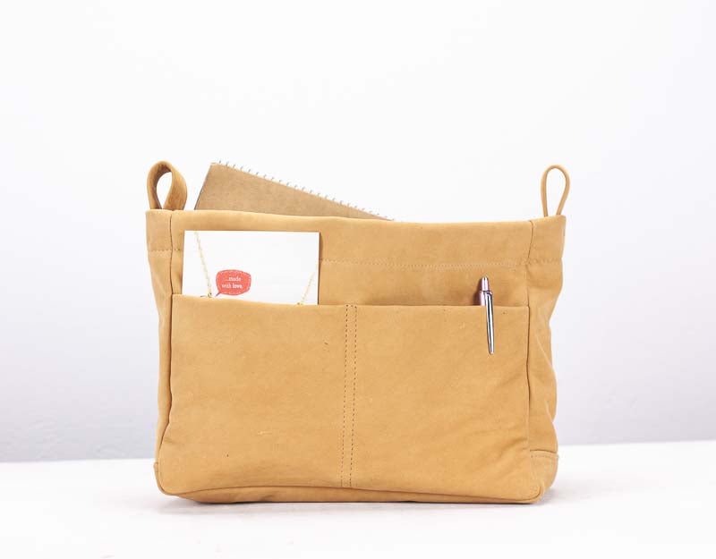 Purse Insert - Light brown napa leather - milloobags