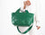 Helon purse - Handwoven jade green leather - milloobags