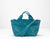 Helon purse - Handwoven petrol blue leather - milloobags