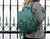 Artemis backpack - Petrol green leather - milloobags