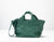 Helon purse - Handwoven petrol green leather - milloobags