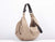 Kallia mini bag - Beige patterned wool and brown leather - milloobags