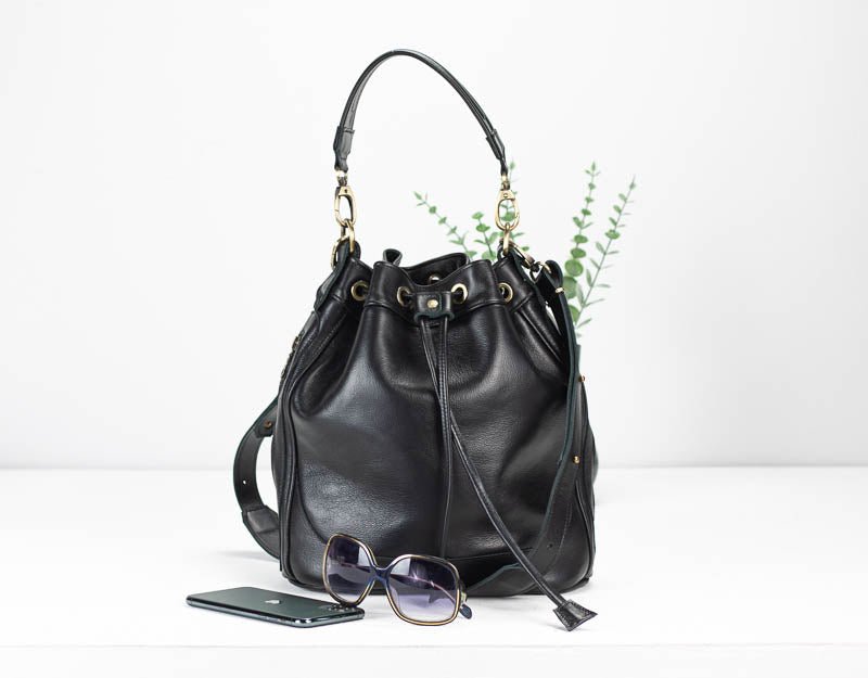 Danae bag - Black leather - milloobags