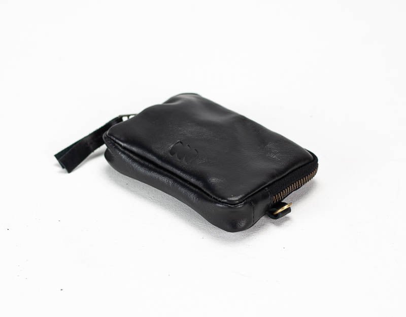 Myrto wallet - Black leather - milloobags