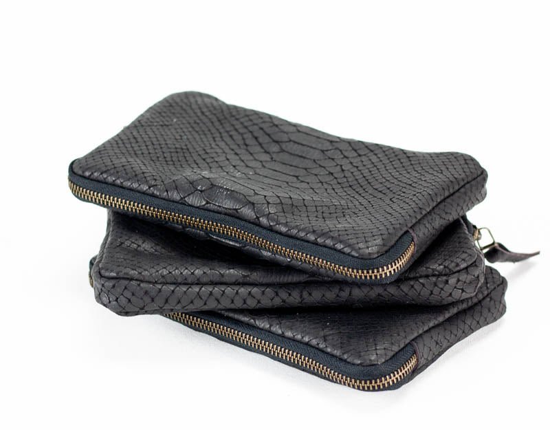 Black Snakeskin Wallet