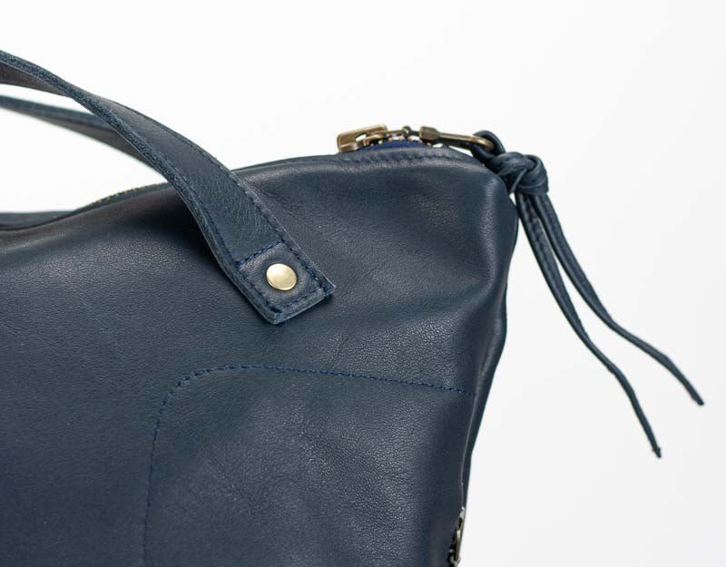 Minos backpack - Blue leather - milloobags